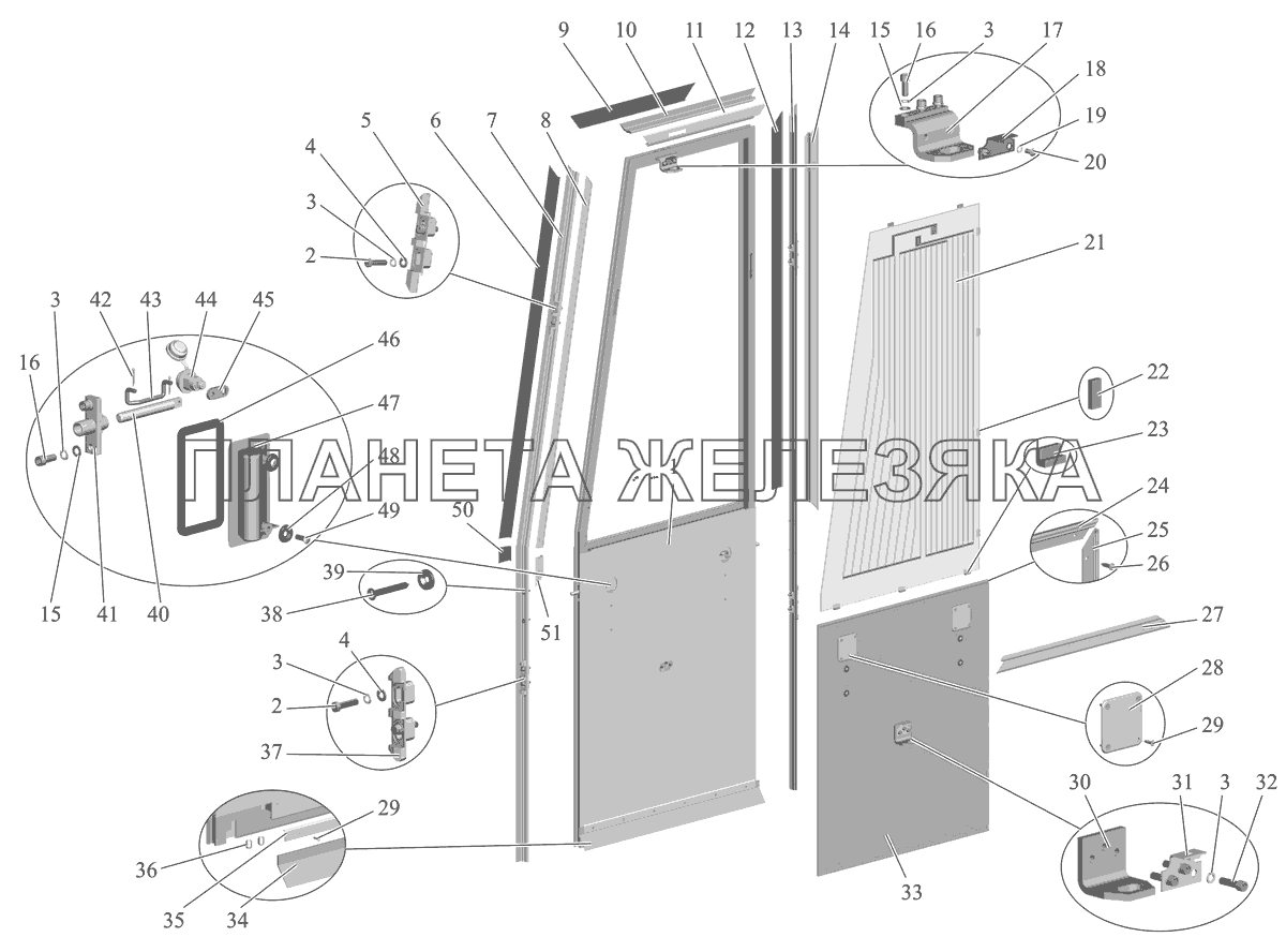 Дверь передняя 152-6100101 МАЗ-152 (2011)